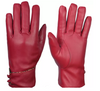 Fashionable Ladies Warm Leather Driving Gloves For Winter