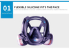 Anti Gas Full Face Protection Mask For Coronavirus