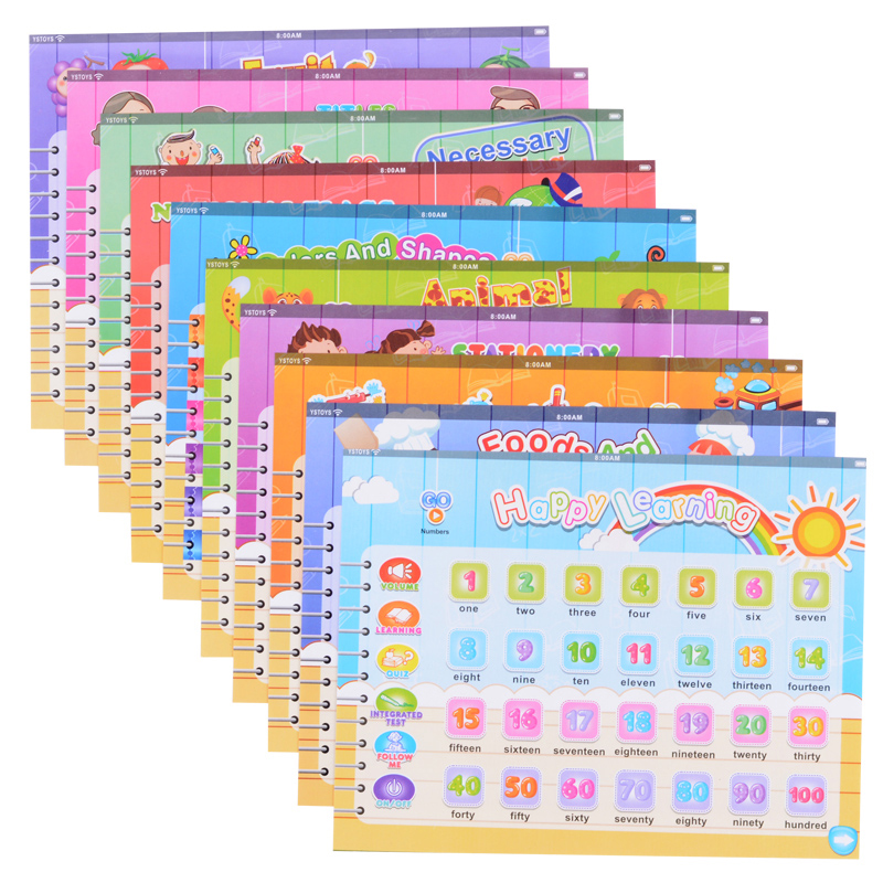 Electric Kids Laptop Preshool Educational Toys With Cards